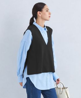 DEEP ディープ Vネック ニット Aライン ベスト ―ウォッシャブル―