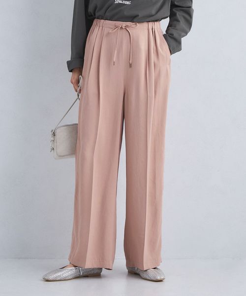 サテン ドロスト パンツ