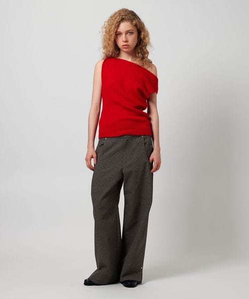 ATTISESSION＞ハーフ デニム パンツ/ライトブルー