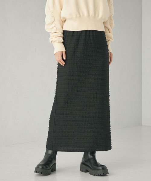 EMMEL REFINES＞EM ステッチ タイトスカート