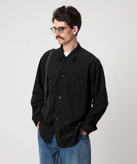 Steven Alan＞ マイクロ コーデュロイ オープンカラー オーバー シャツ