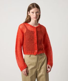 Steven Alan＞モヘヤ ミックス ニット カーディガン