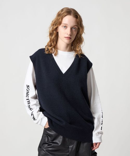 6(ROKU)＞ウール アルパカ ベスト