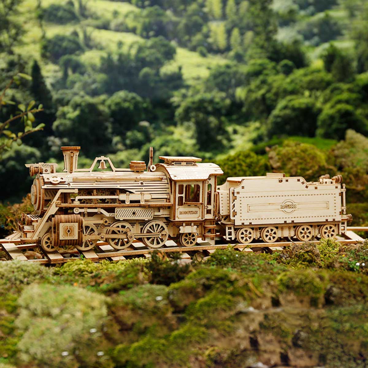 Prime Steam Express Train 3D Wooden Puzzle MC501 Rokr – Ugeargeek