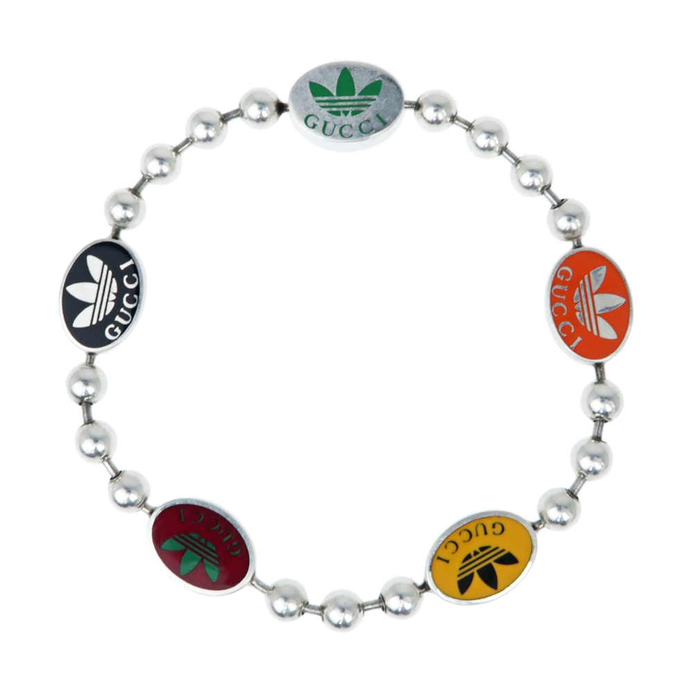 名東】【GUCCI】グッチ アディダス コラボ ブレスレット トレフォイル