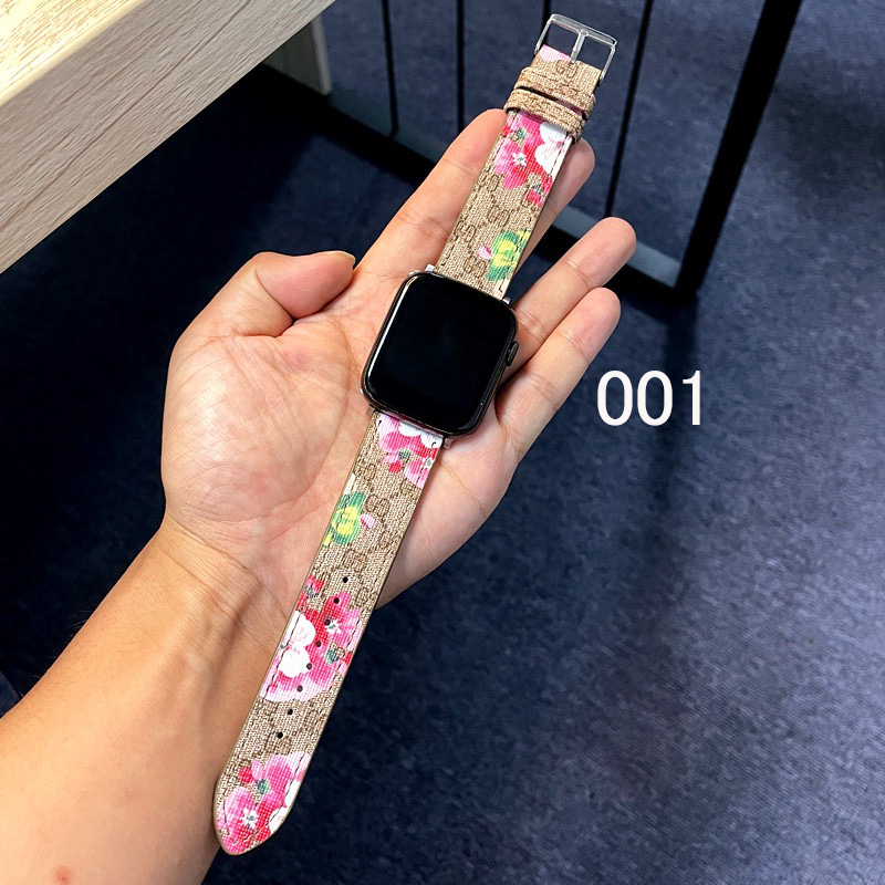 グッチ Apple Watch 替えベルト・バンド フラワー ビー スネーク GUCCI