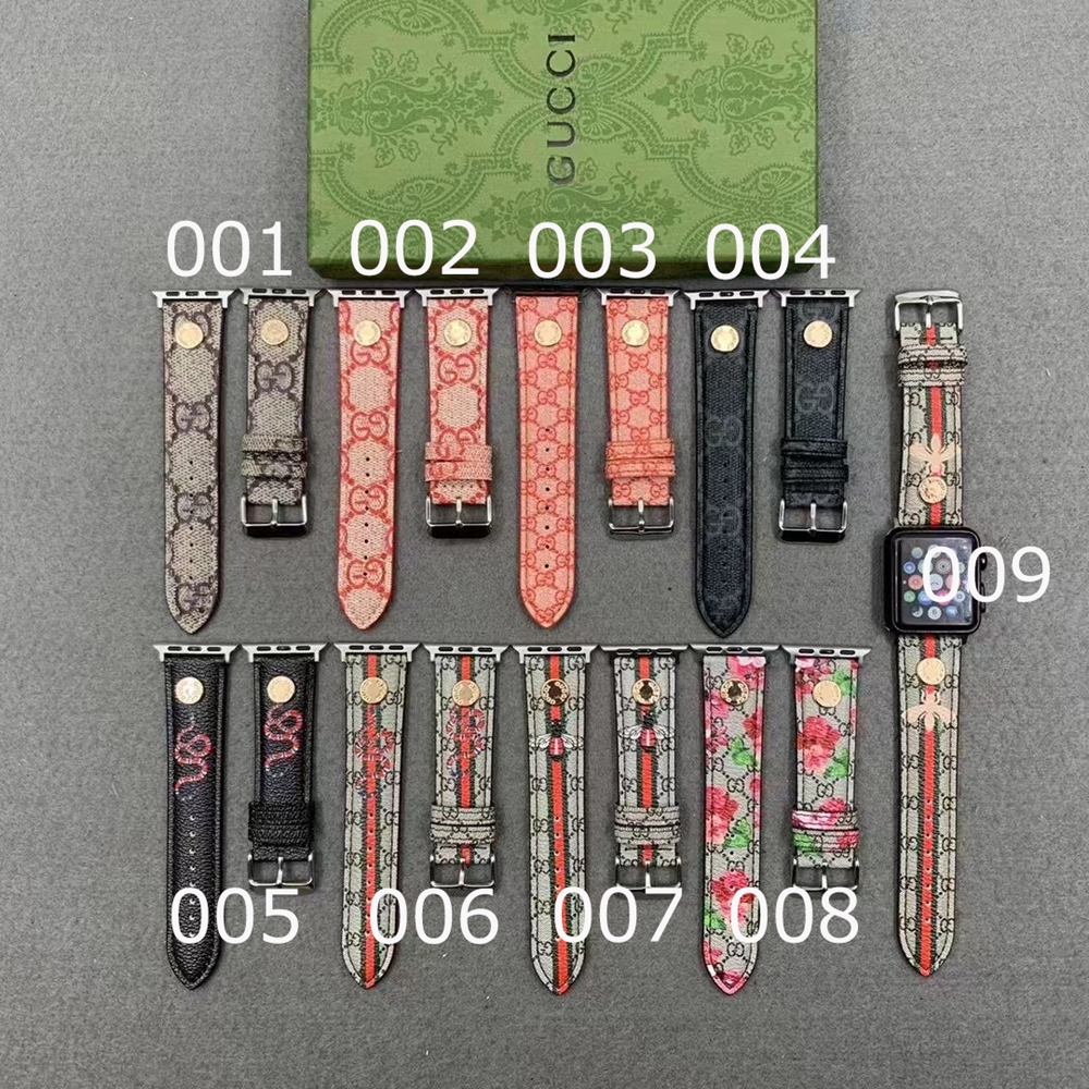 グッチ Apple Watch 替えベルト GGスプリーム GUCCI ビー スネーク