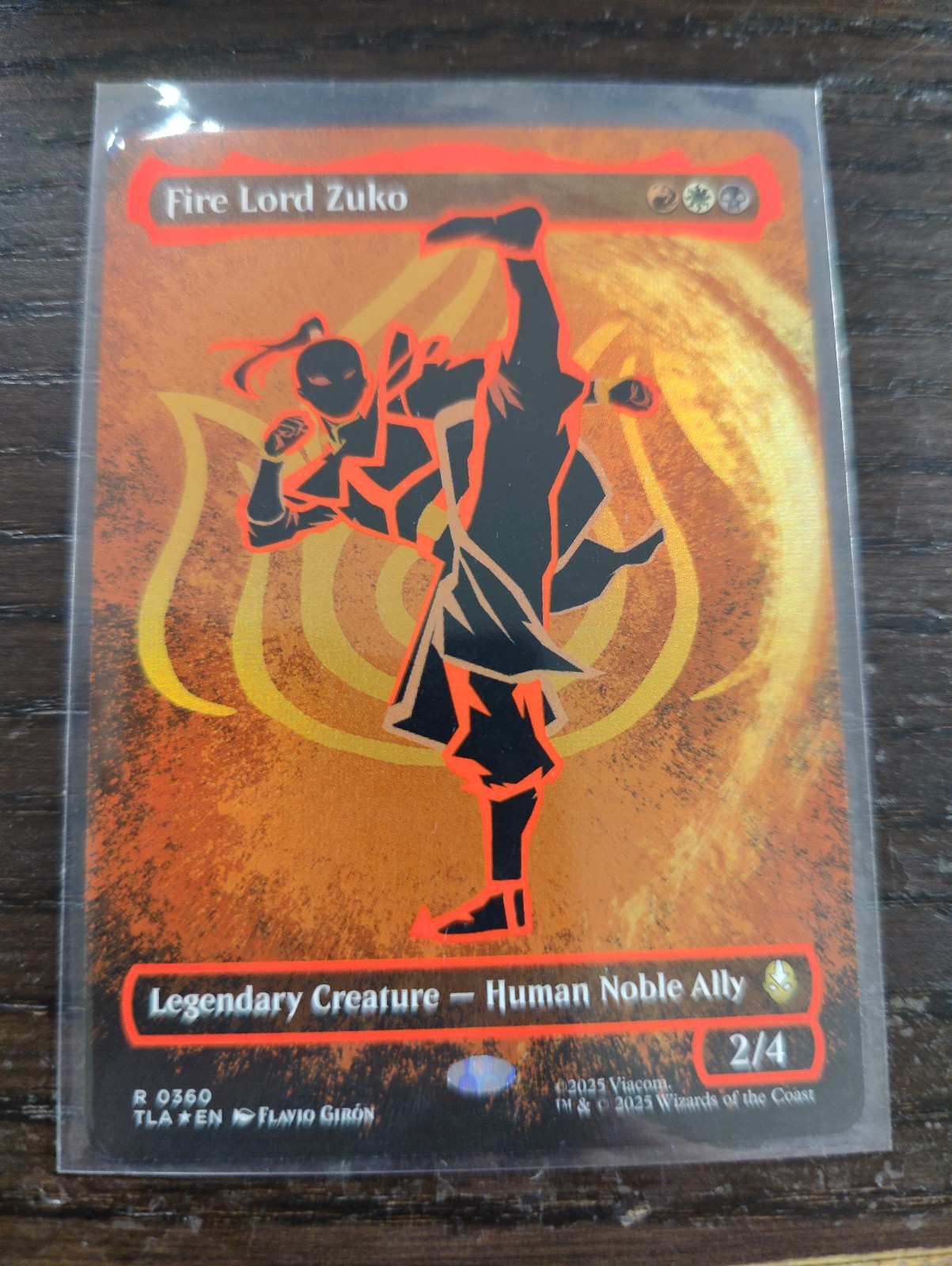MTG Fire Lord Zuko Textless Neon Ink | Mercari