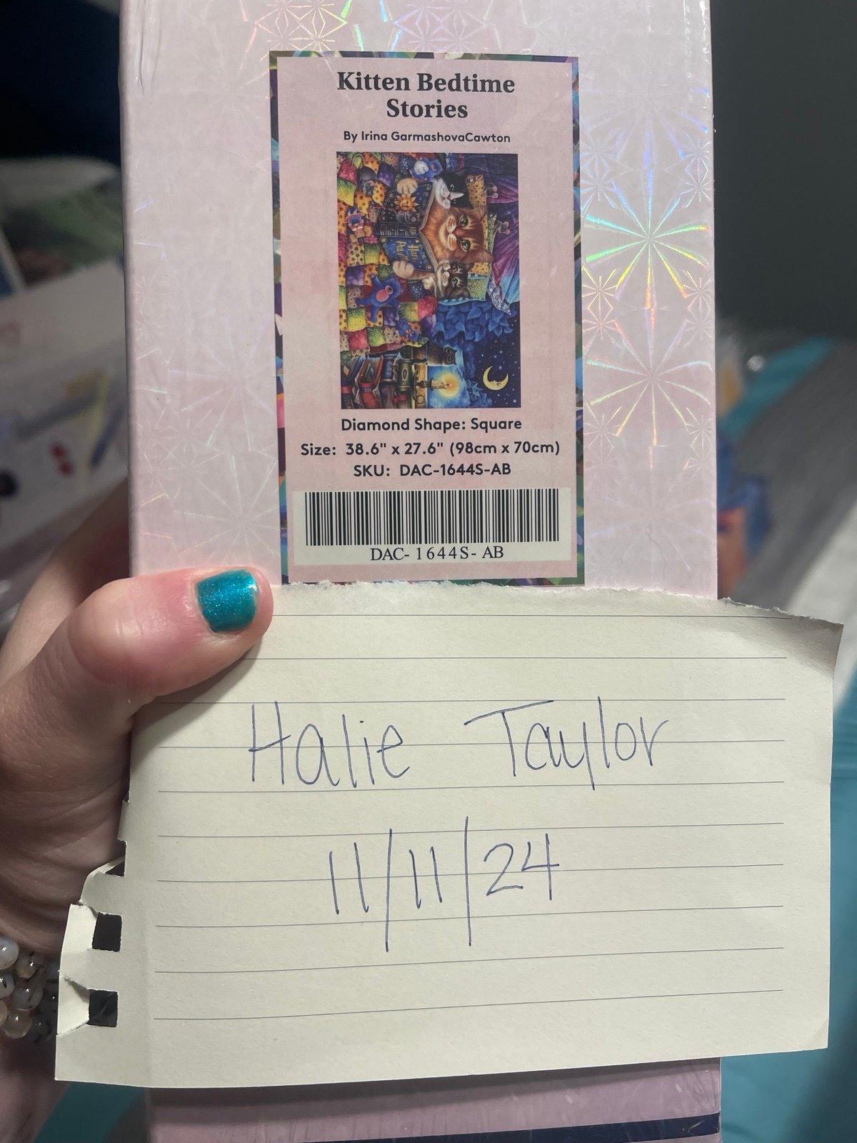 Diamond Art Club kitten bedtime stories