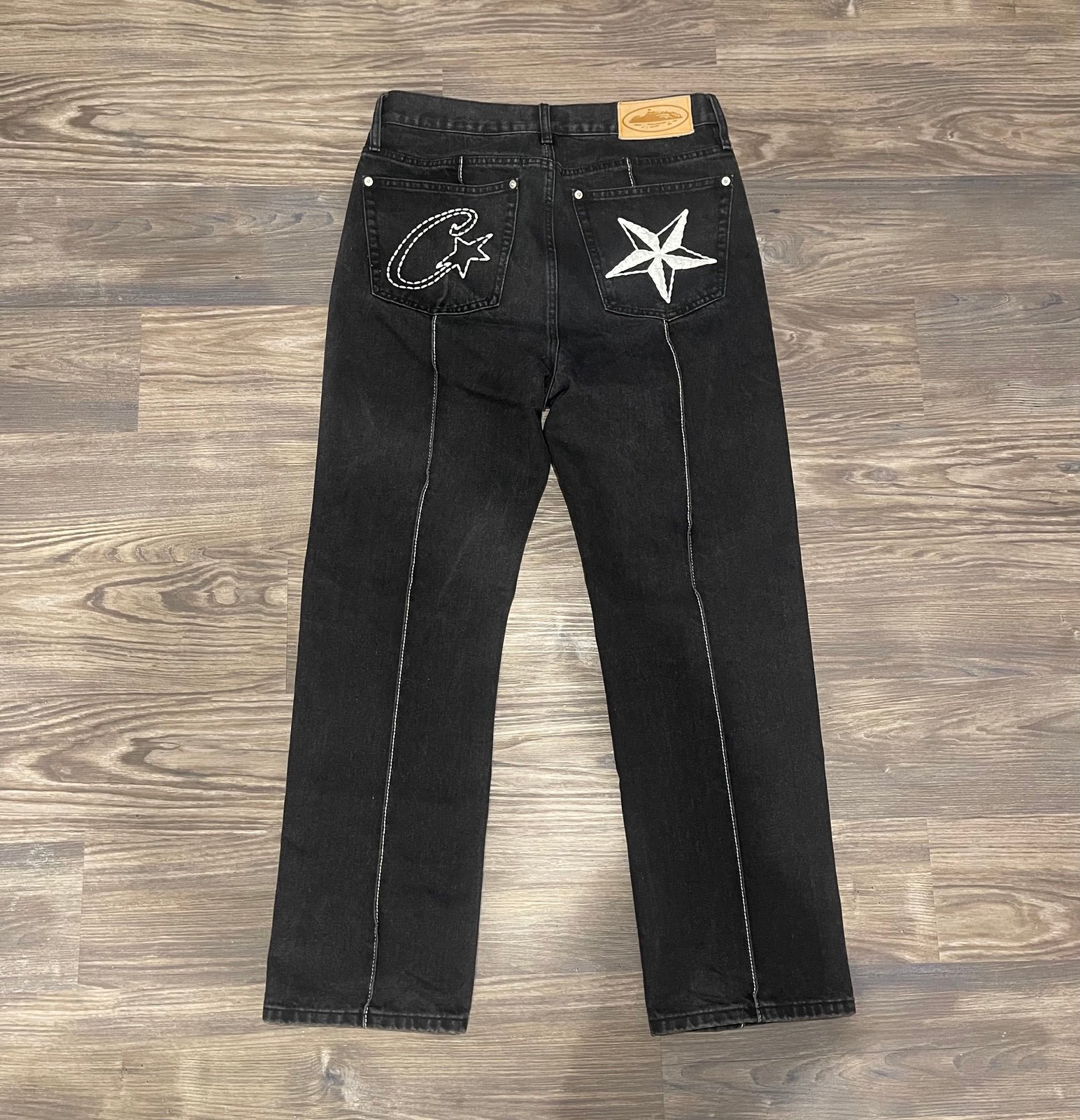 Corteiz C-Star Stitch-Down Jeans 32 in. | Mercari