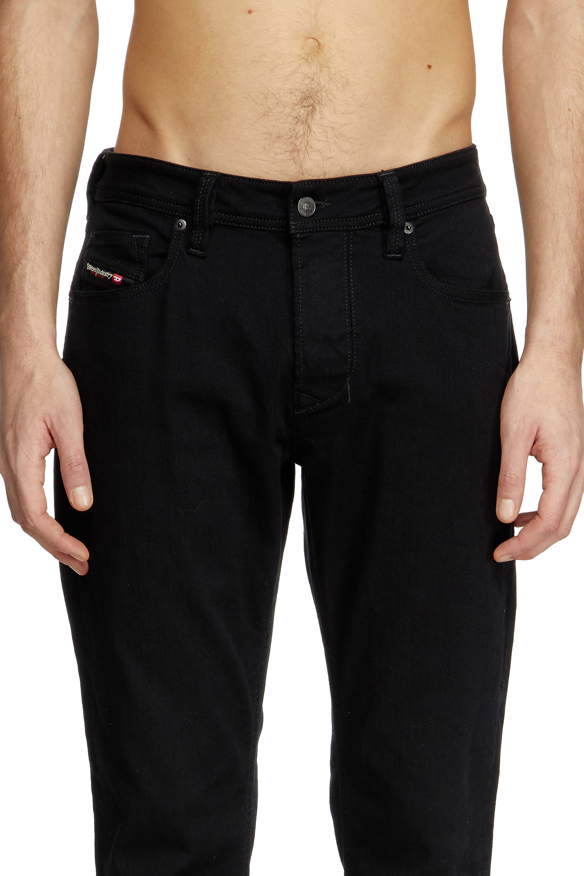 LARKEE-BEEX Man: Tapered Black/Dark grey Jeans, mid rise | Diesel