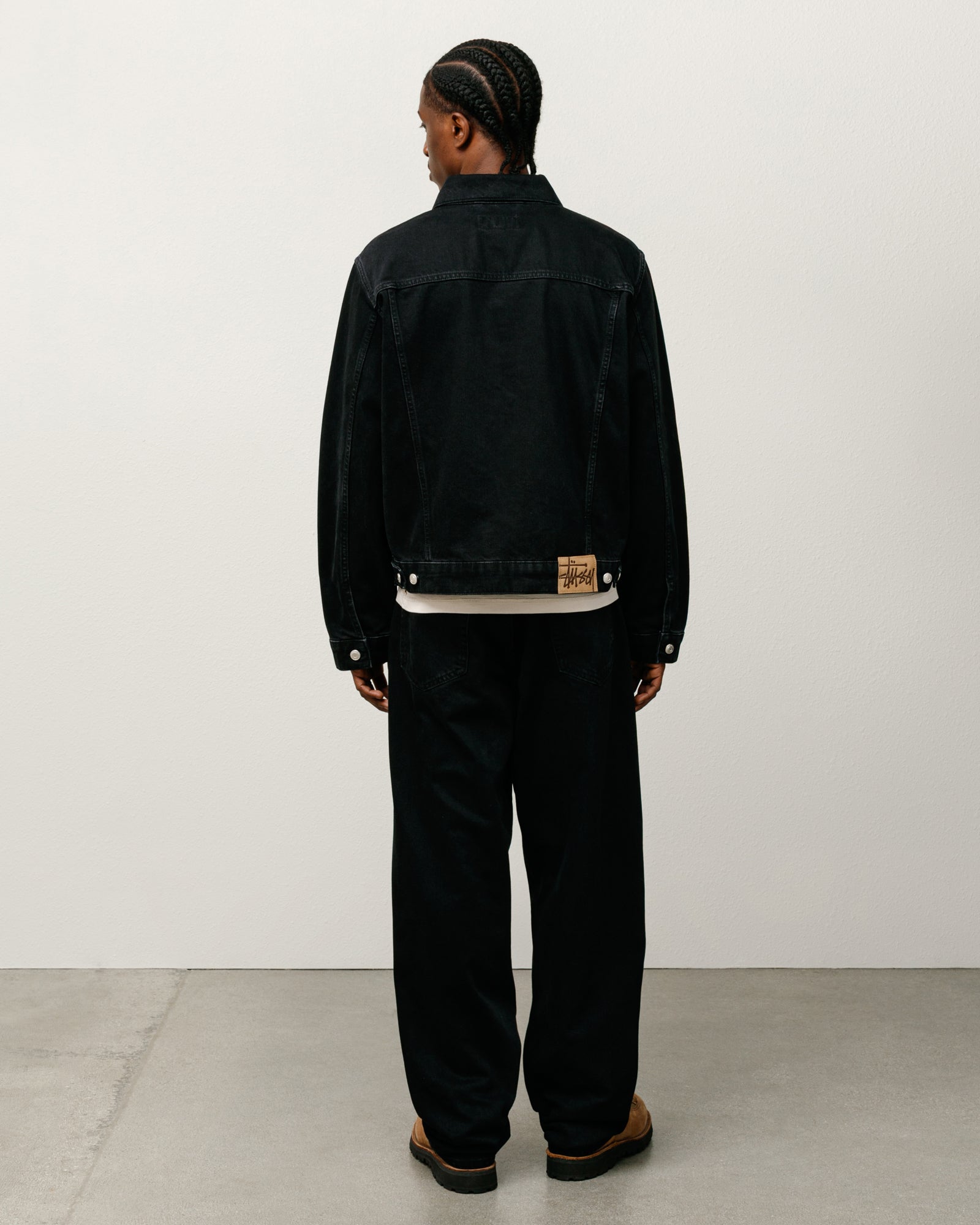 Trucker Jacket Denim – Black | Outerwear | Stüssy UK