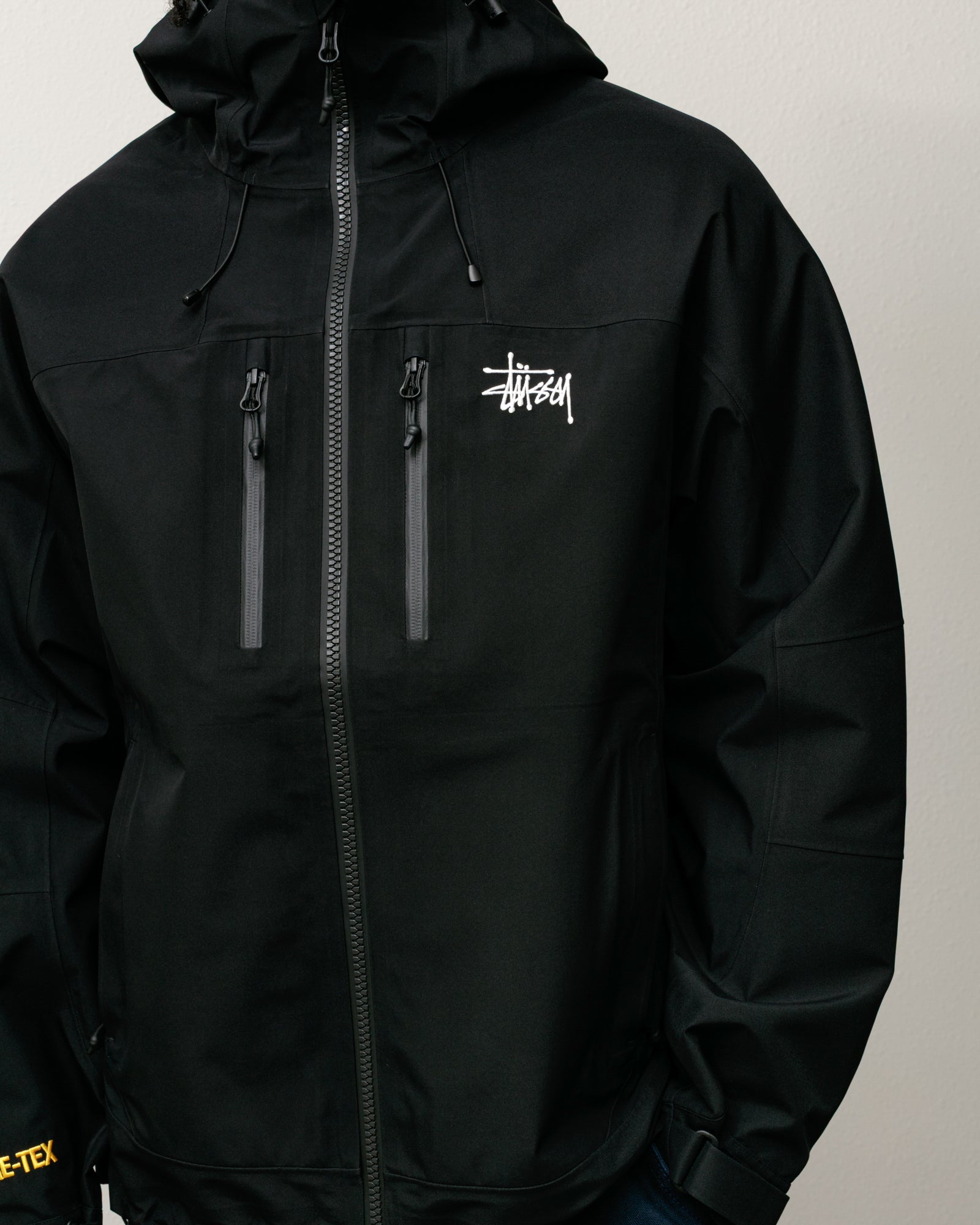 Gore-Tex® Guide Shell – Black | Outerwear | Stüssy UK