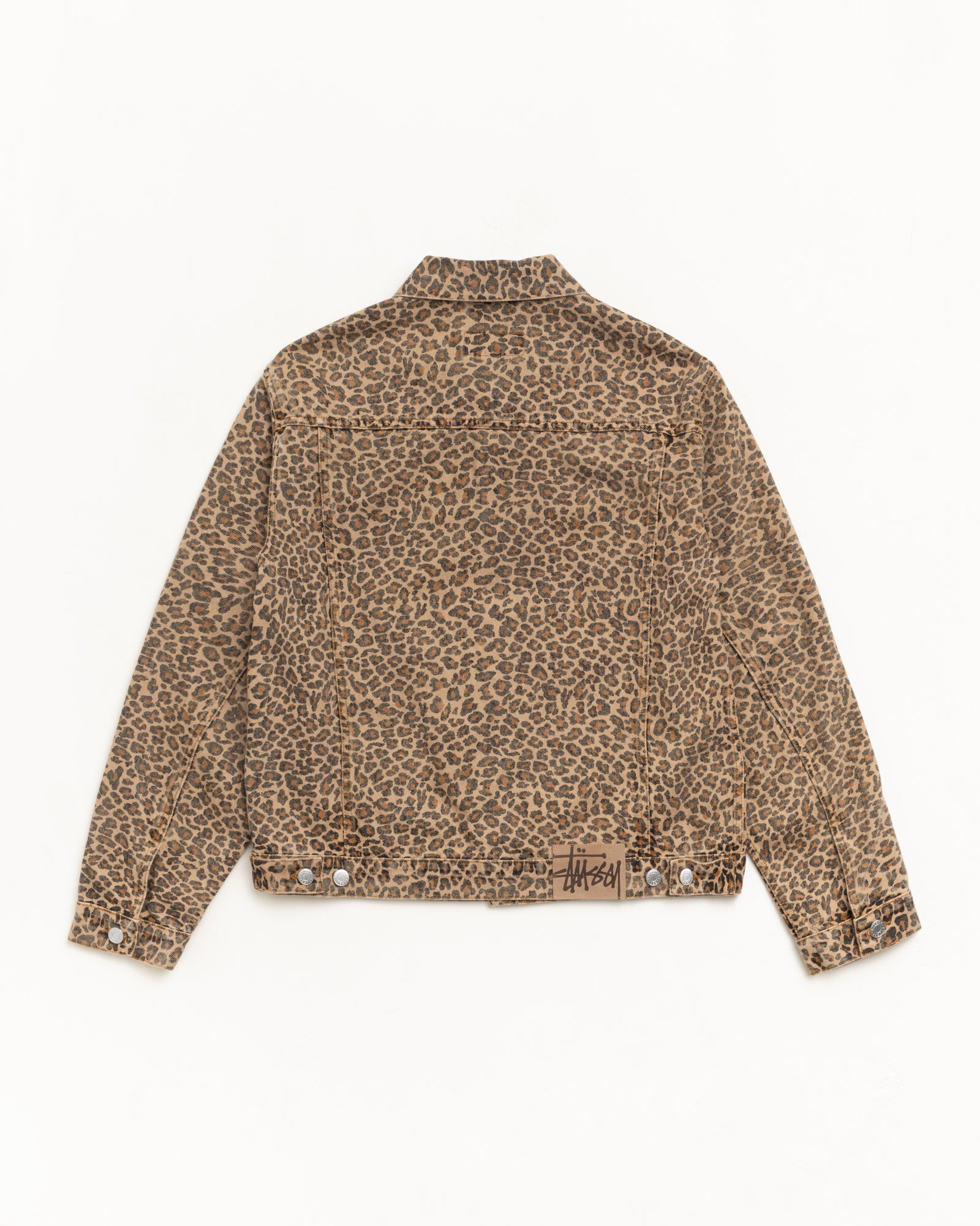 Trucker Jacket Denim – Leopard | Outerwear | Stüssy UK