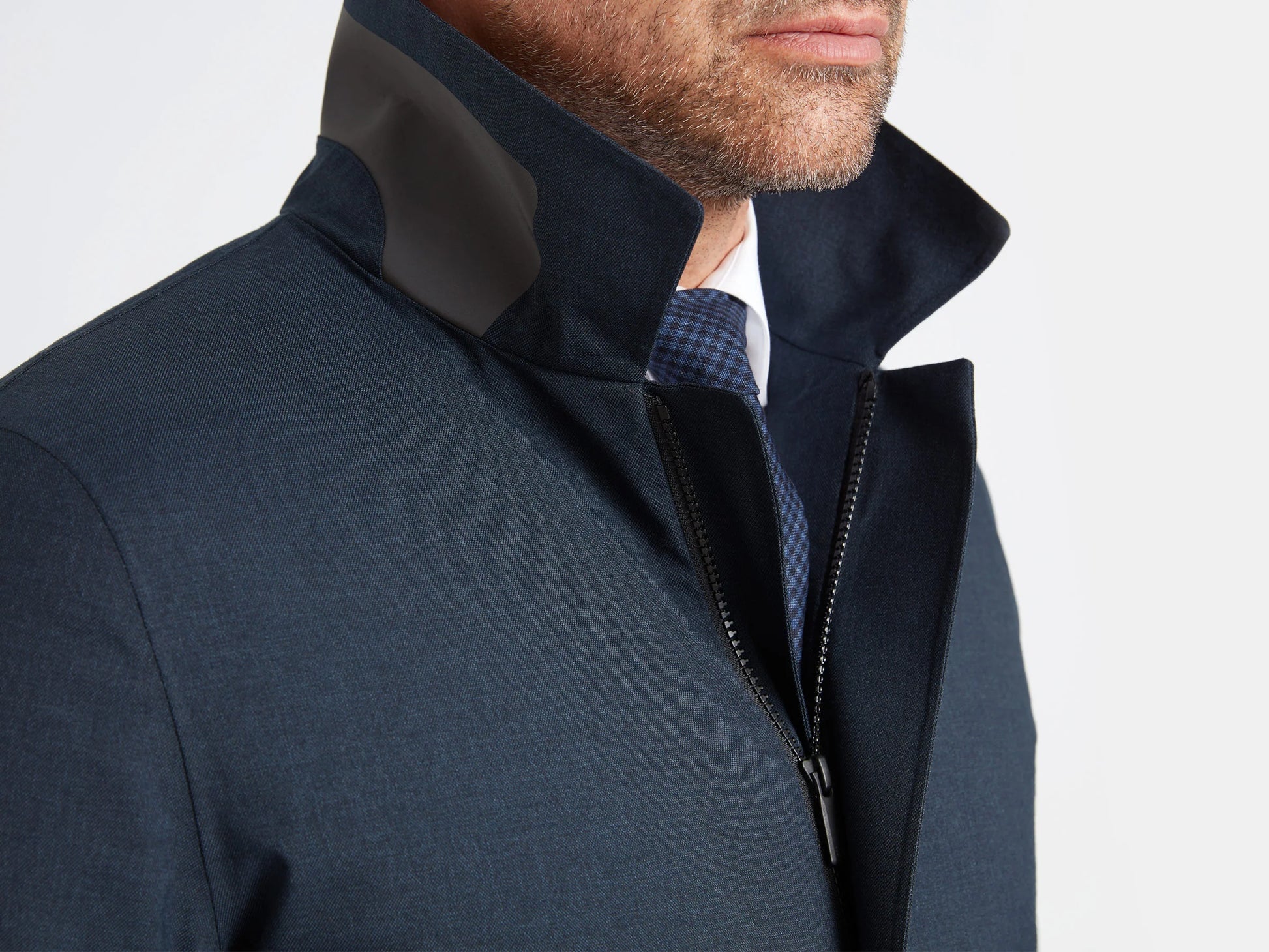 UBR Regulator Coat in Blue Melange – Uomo San Francisco