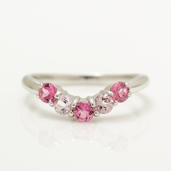 K10 ピンクトルマリン モルガナイト リング[商品番号:KK0783] | umu