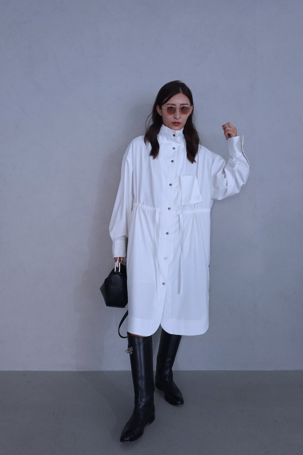 Jane】ハイネックシャツワンピース – un number