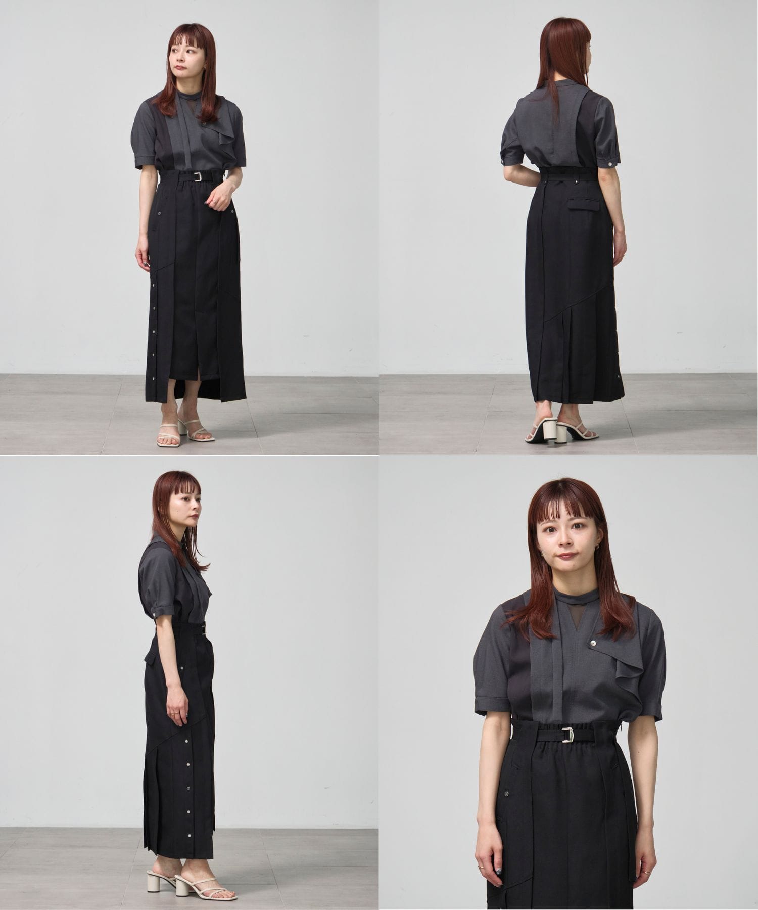 残りわずか〉ACETATEボウタイブラウス(FREE BLACK): : ウィメンズ