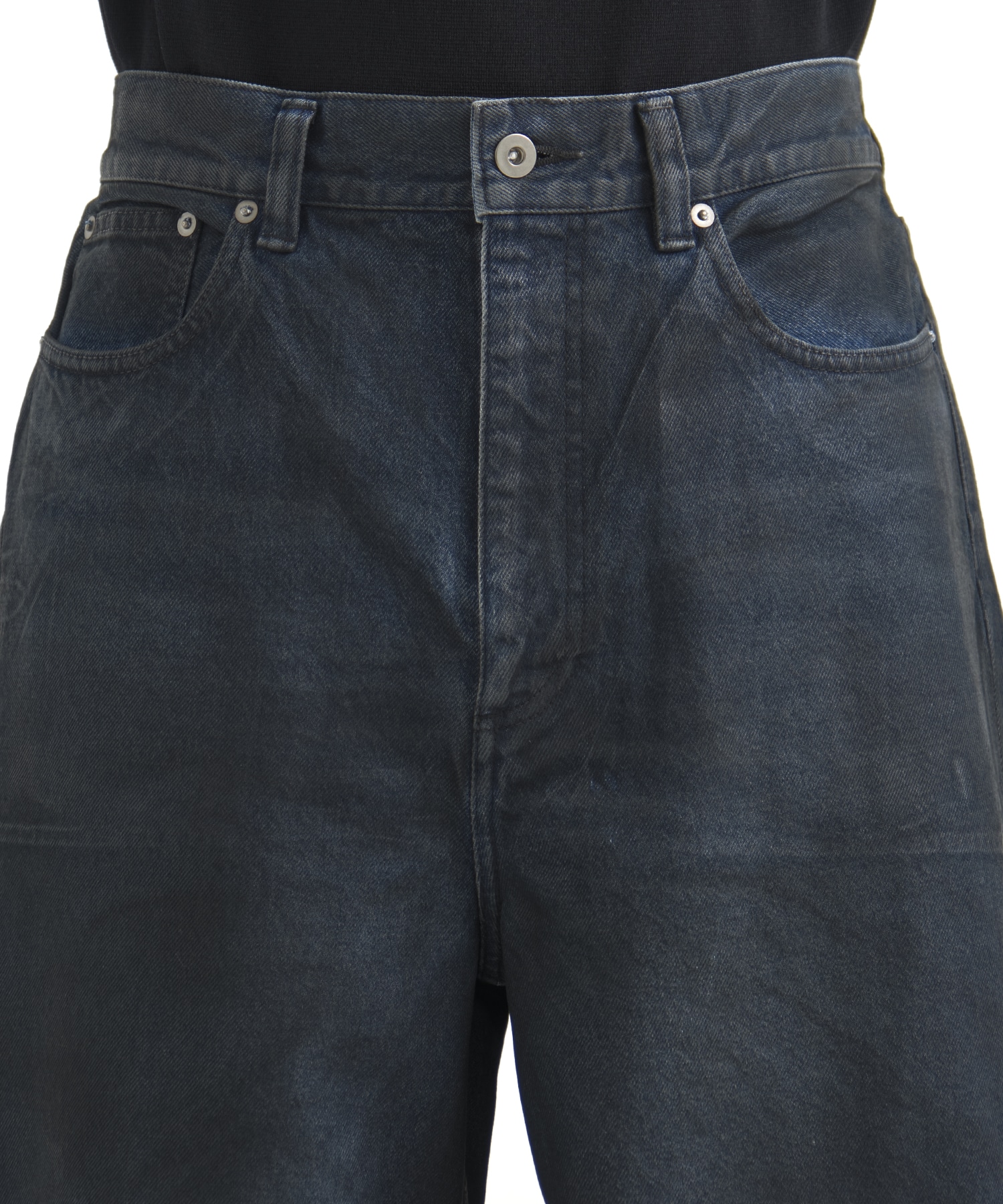 残りわずか｜再入荷なし〉コーティングデニムバレルパンツ(1 BROWN