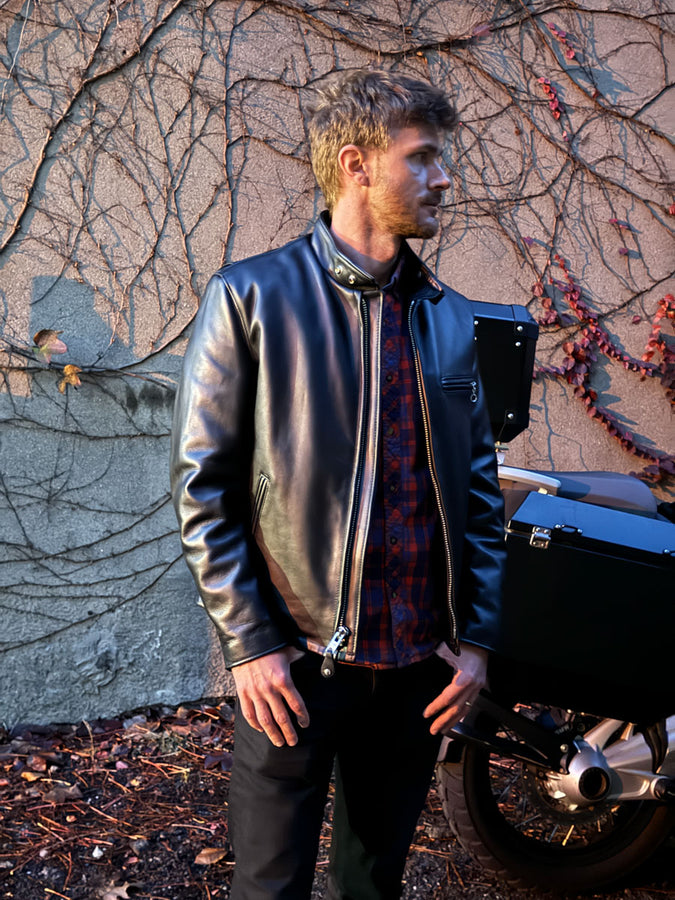 Schott 141 Classic Racer Leather Motorcycle Jacket – Union Garage