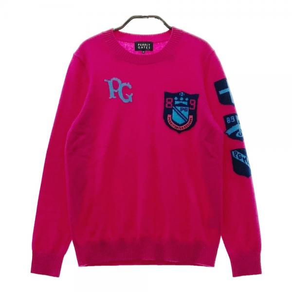 PEARLY GATES パーリーゲイツ カシミヤ ニットセーター ピンク系