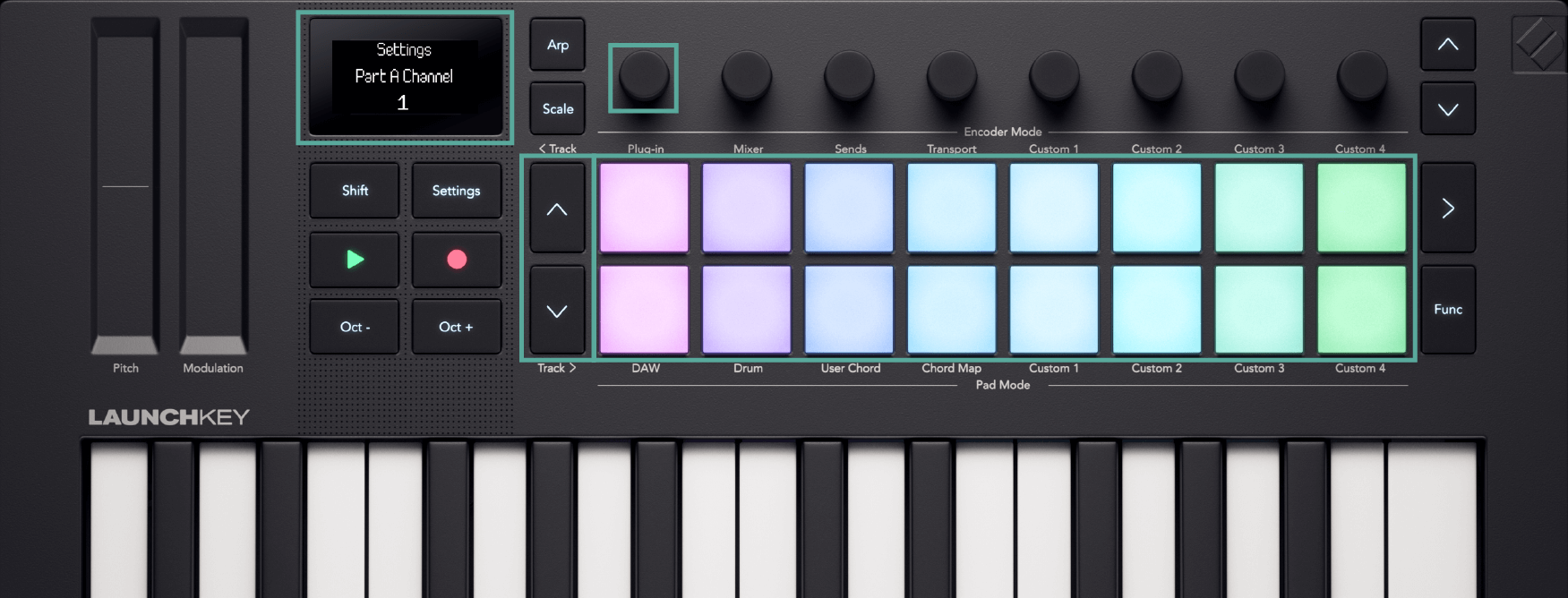 Launchkey Mini 25 MK4 Settings – Novation User Guides