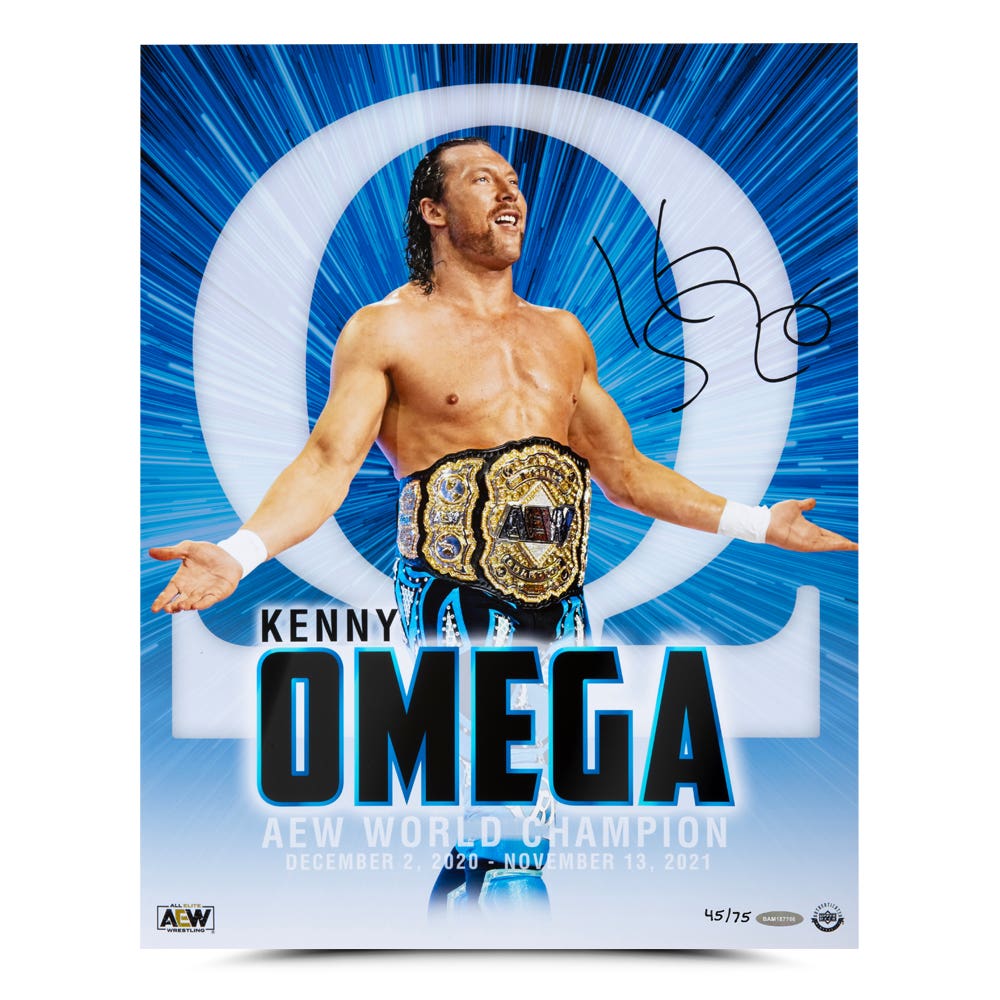 Kenny Omega Autographed “Untamed” 16x20