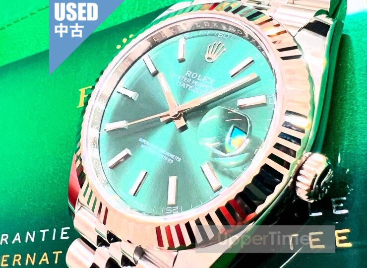 ロレックス デイトジャスト41 ミントグリーン 2024年式 Ref：126334/J