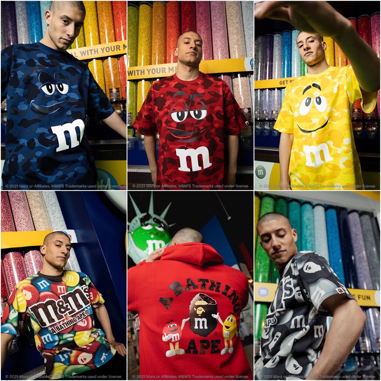 BAPE® × M&M'S™】コラボコレクションが5月29日に発売予定 | UP TO DATE