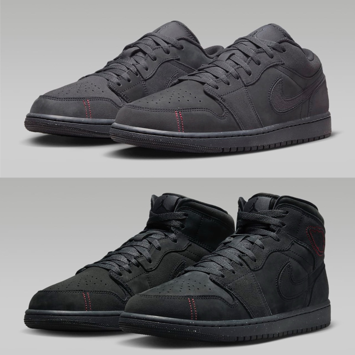 Nike Air Jordan 1 Low & Mid SE Craft “Dark Smoke Grey”が国内1月10