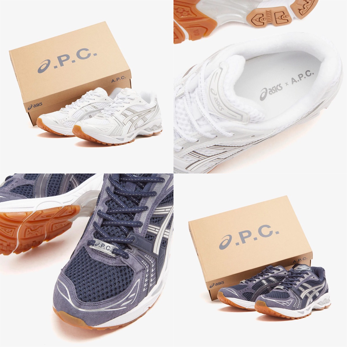 A.P.C. x ASICS 『Gel-Kayano 14』が国内4月5日に発売［1203A727.100