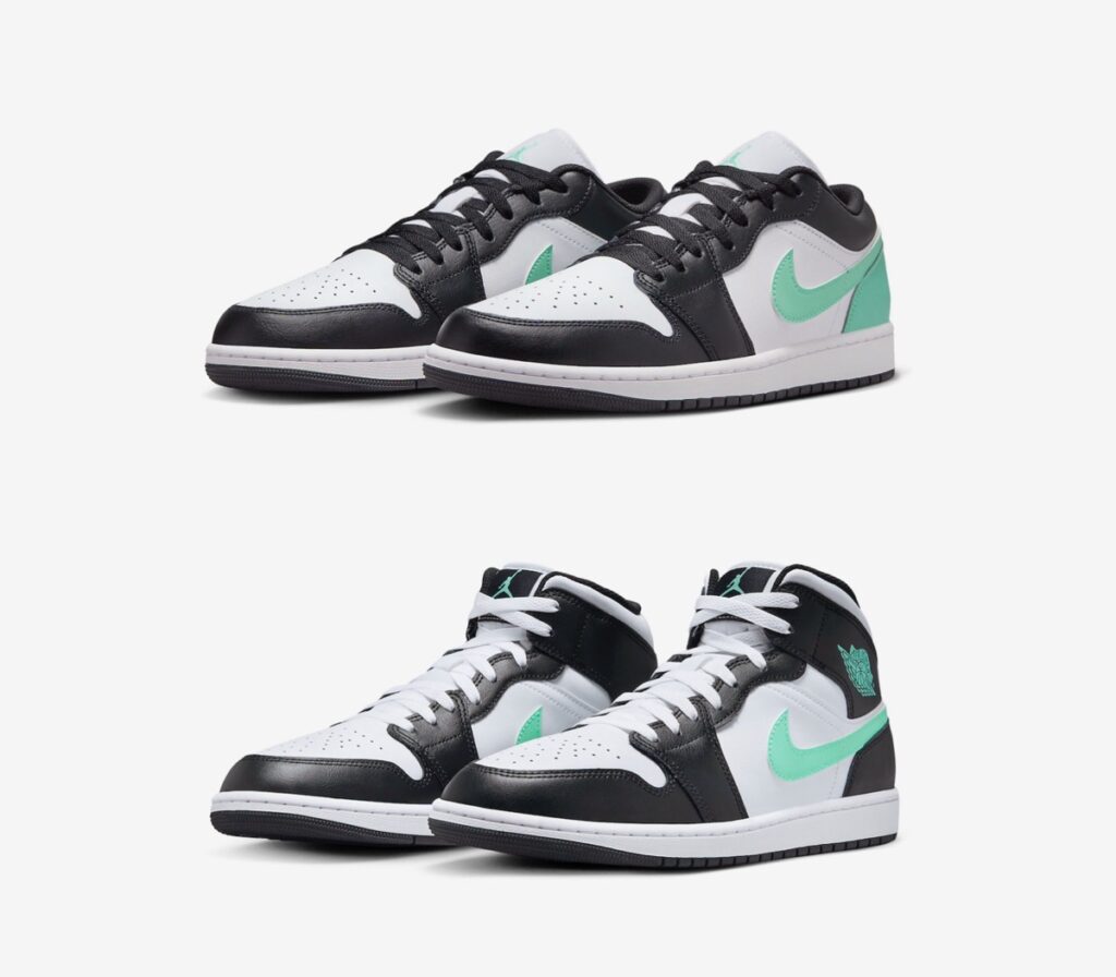 Nike Air Jordan 1 Low & Mid “Green Glow”が国内4月8日に発売［553558