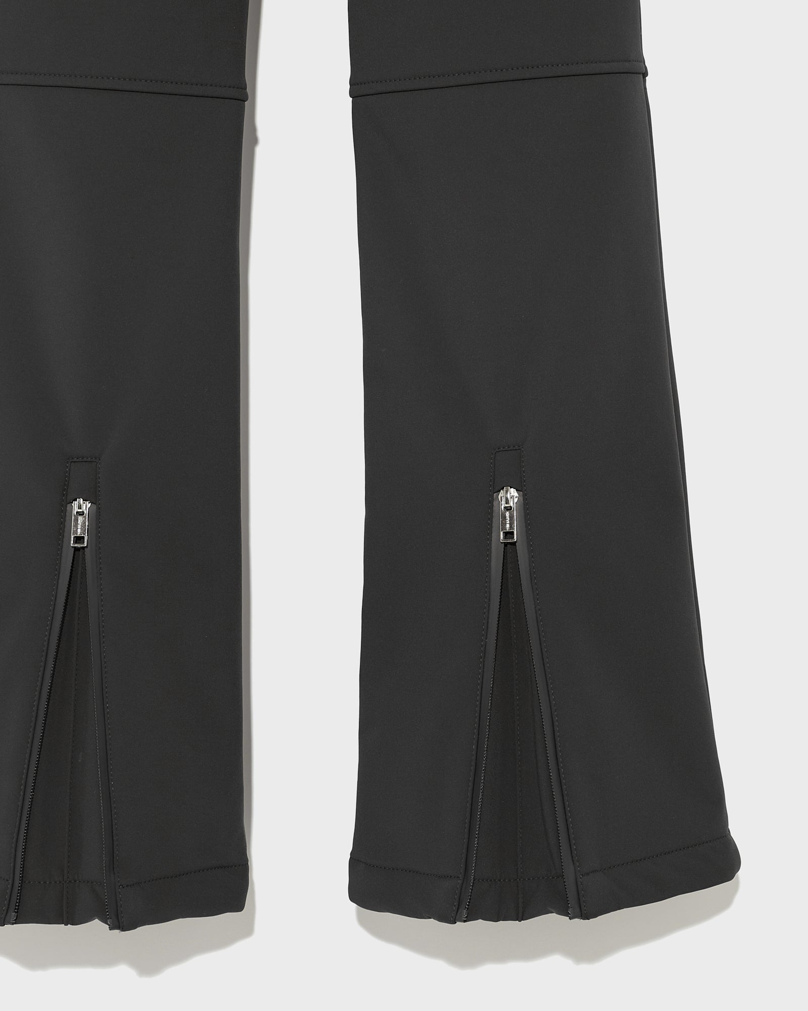 softshell fabric fitted trousers - black - Yves Salomon – Yves