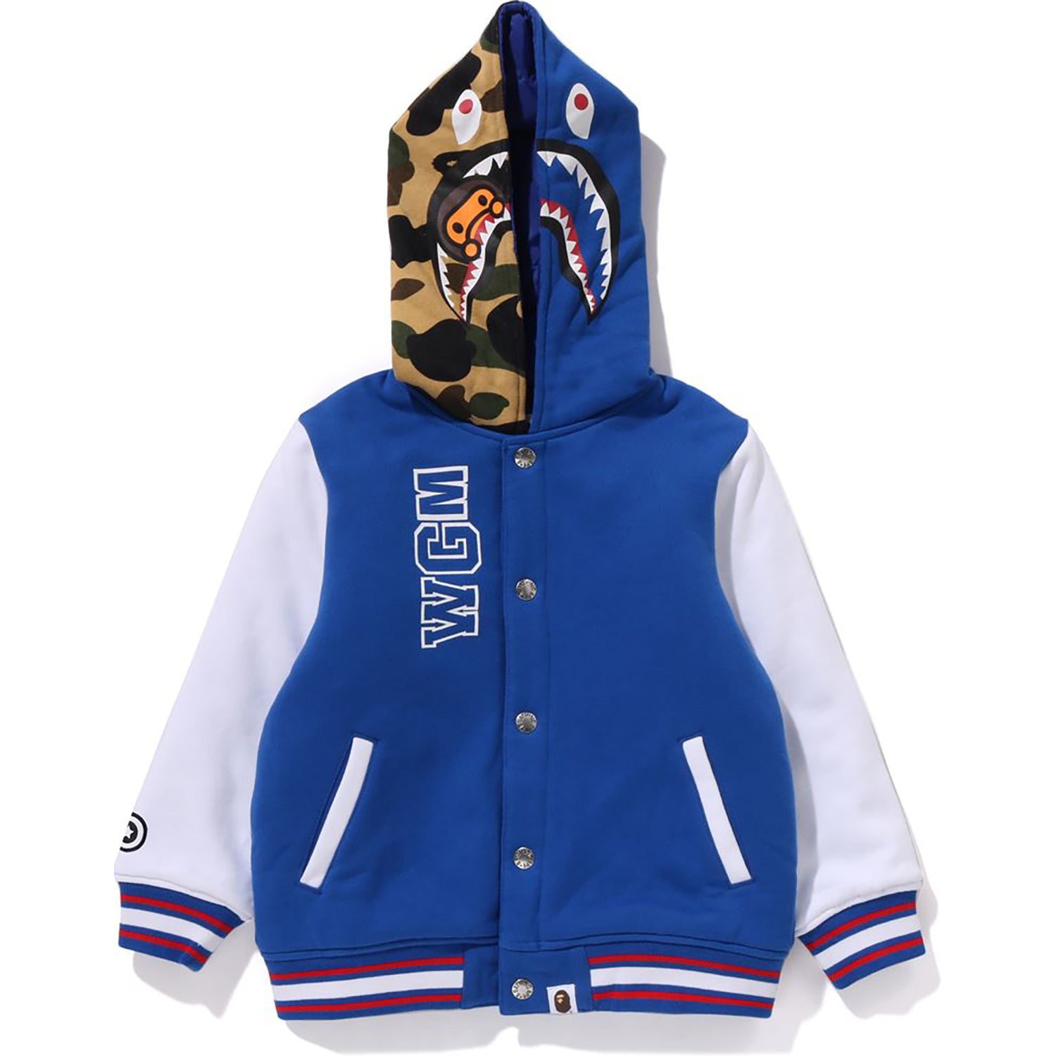 MILO SHARK HOODIE SWEAT VARSITY JACKET KIDS – us.bape.com