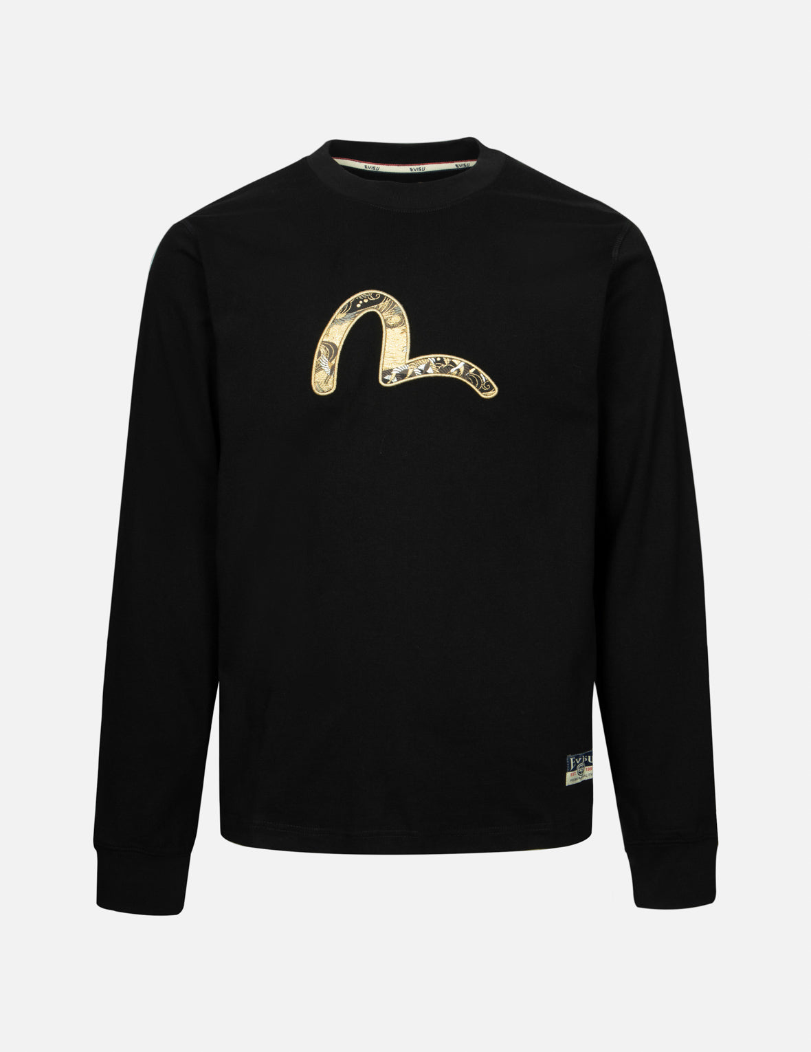 Seagull Brocade Appliqué Regular Fit Long-Sleeve T-shirt – EVISU
