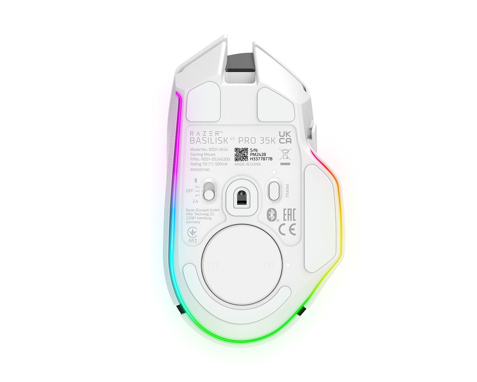 Razer Basilisk V3 Pro 35K - White - us.MaxGaming.com