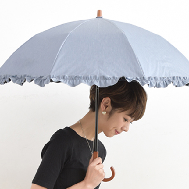 折りたたみ日傘新商品「2段折 フリルフロスト」 - コラム｜完全遮光