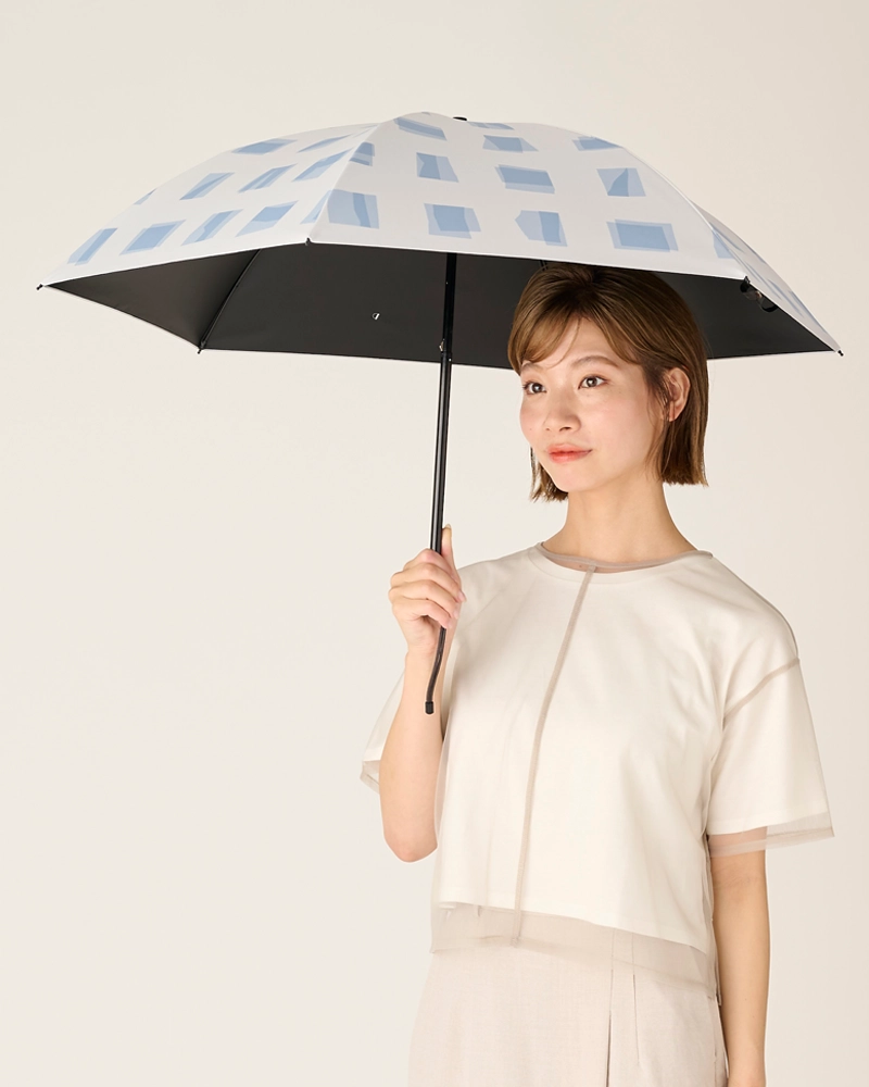 2段折 コンパクト / キューブ | 完全遮光日傘｜サンバリア100