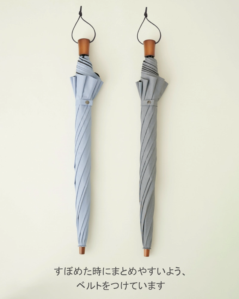 2段折 大判 / フロスト | 完全遮光日傘｜サンバリア100