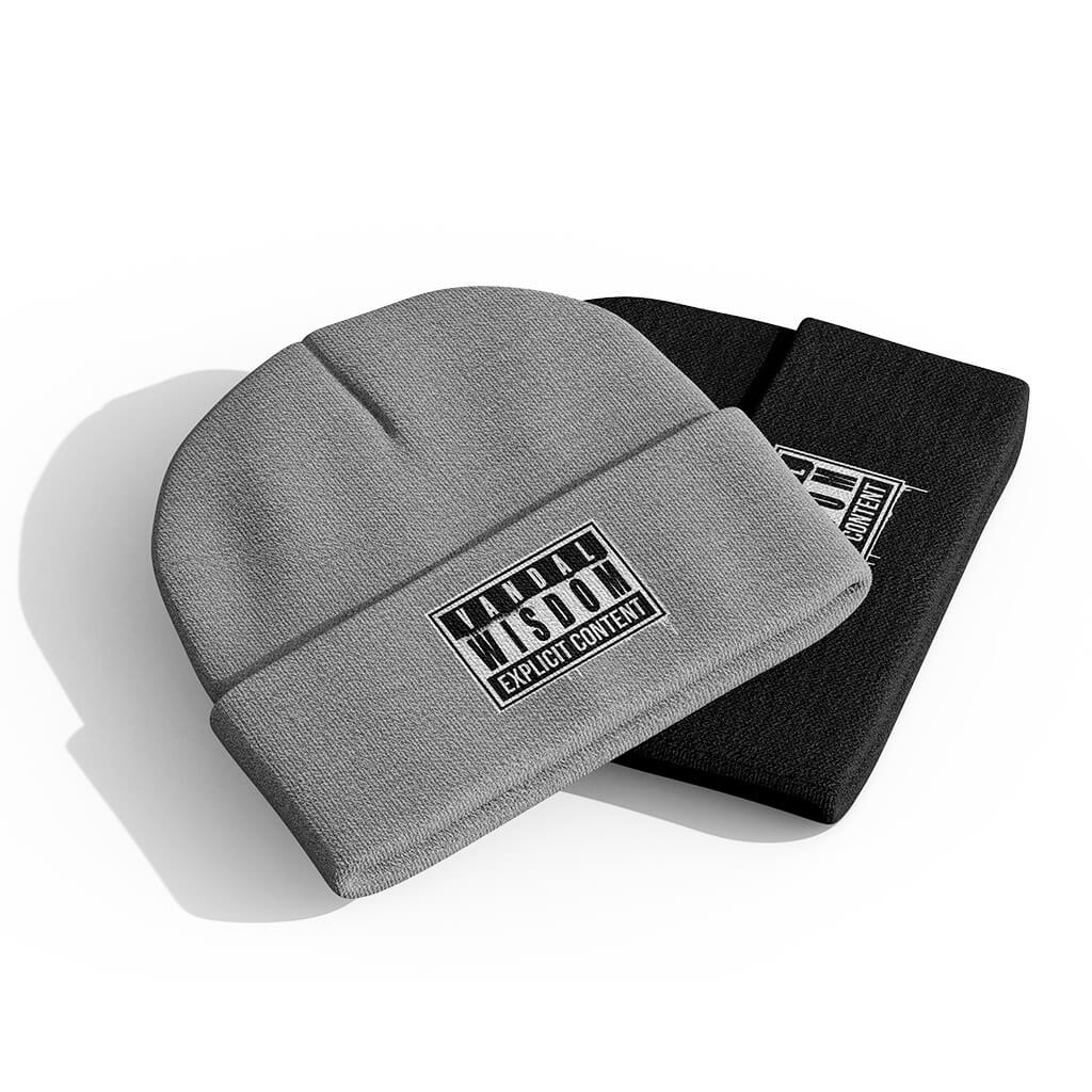 Explicit Content - Embroidered Beanie | Vandal Wisdom's Streetwear