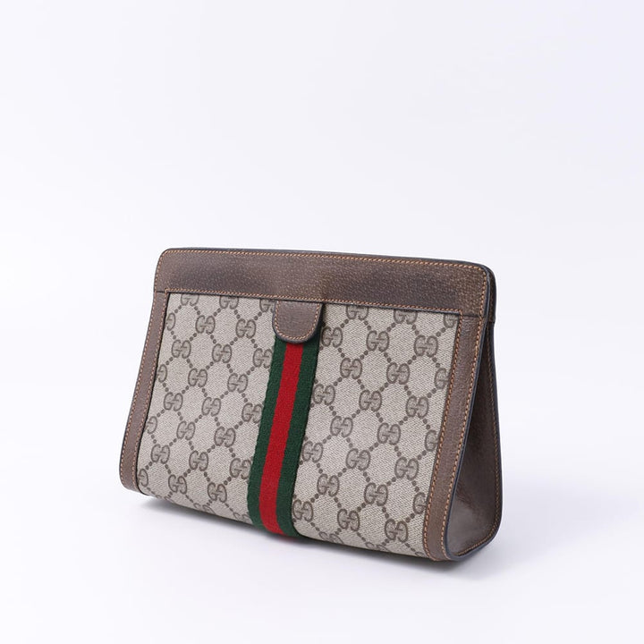 GUCCI オールドグッチ シェリーライン クラッチバッグ ベージュ 89・01