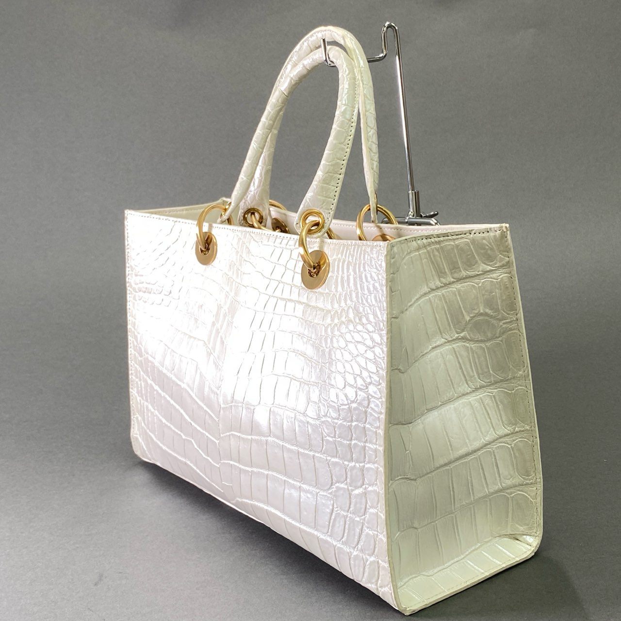 De18 JRA認定☆ SANPO サンポー クロコダイルレザー センター取り