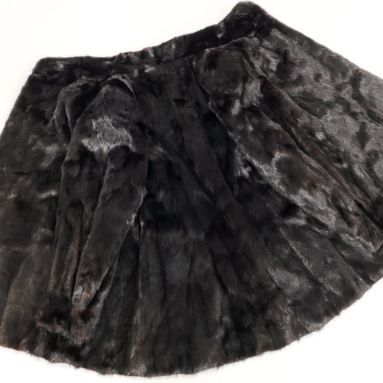 66g3 ダークミンク ミンクコート 毛皮コート セミロング丈 サイズ11