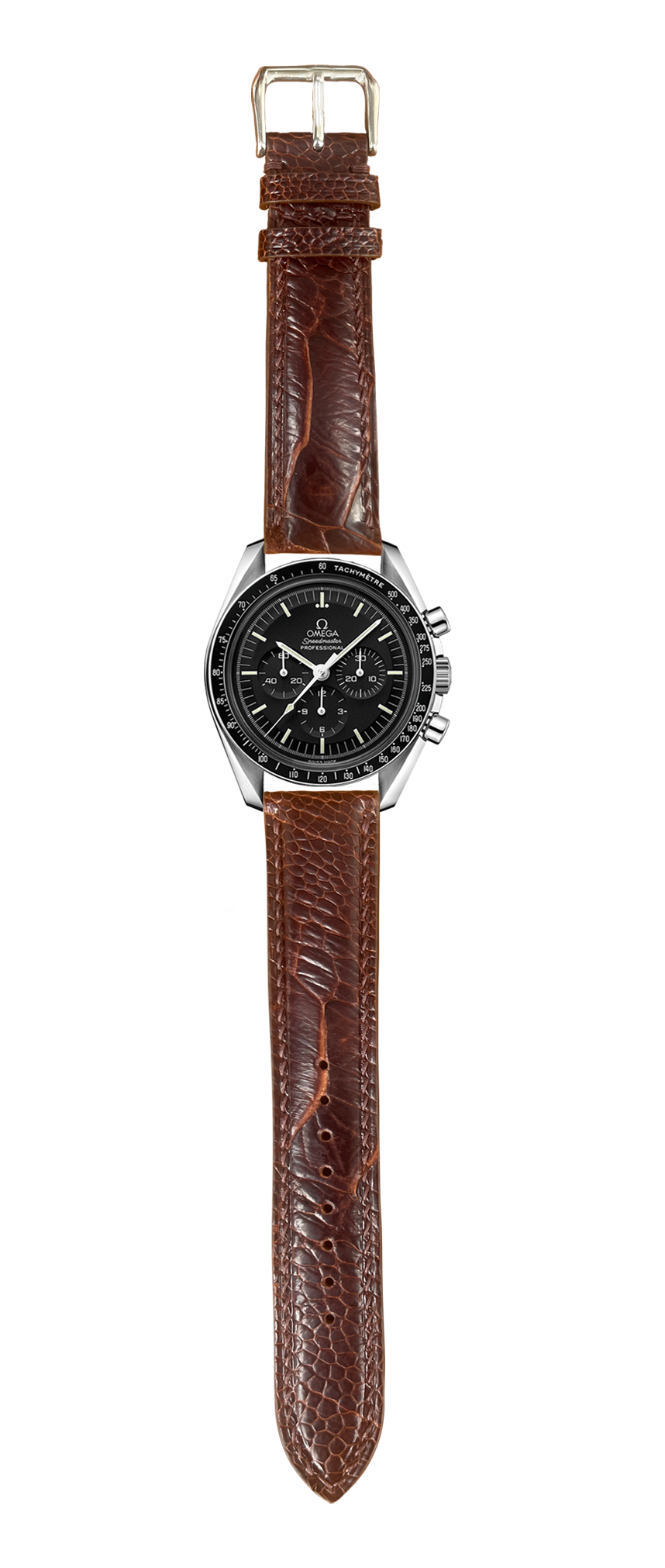 オーストリッチレッグレザー 腕時計ベルト - ダークブラウン – VGreen