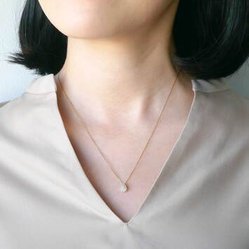 AGVN623043DI ドロップ オブ ガーランド ネックレス 0.19ct