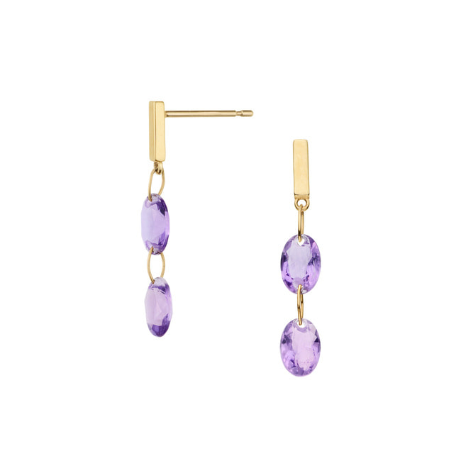 kaya様専用です 特価 パープルアゲートのピアス 【公式通販】