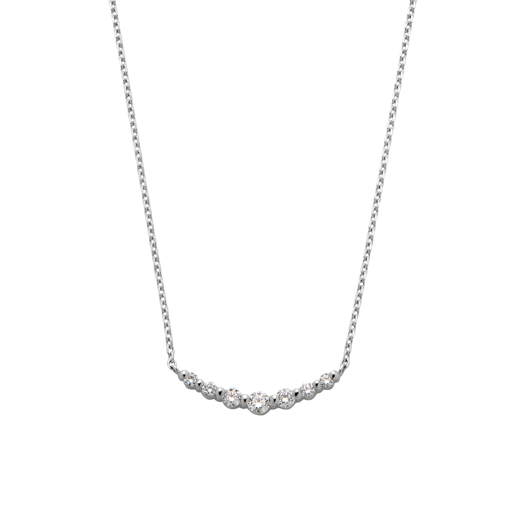 美品☆デザイナーズ☆K18☆桜透かし柄ダイヤ付リュールネックレス