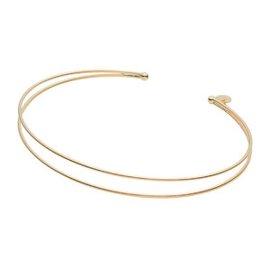 Sergio Lub バングル ゴールド×ピンクゴールド 2連 ウェーブ Sergio