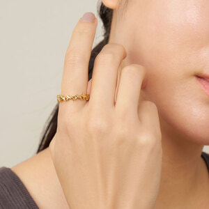 GS8R0197__SI ゴールドカラー 馬 リング｜リング・指輪｜ヴイエー