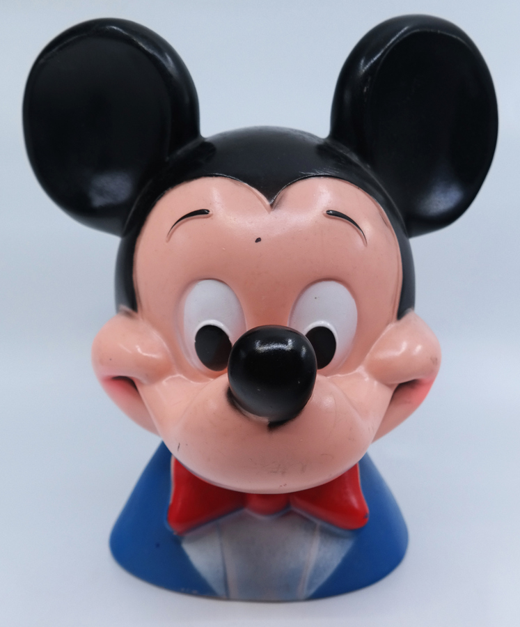 1971 Mickey Mouse Plastic Bank - ID: jundisneyana21332 | Van Eaton